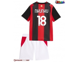 AC Milan Christopher Nkunku #18 Domácí dres komplet pro Děti 2026-27 Krátkým Rukávem (+ Krátké kalhoty)