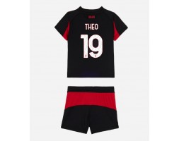 AC Milan Theo Hernandez #19 Domácí dres komplet pro Děti 2025-26 Krátkým Rukávem (+ Krátké kalhoty)