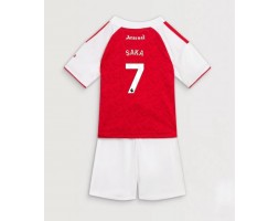 Arsenal Bukayo Saka #7 Domácí dres komplet pro Děti 2025-26 Krátkým Rukávem (+ Krátké kalhoty)