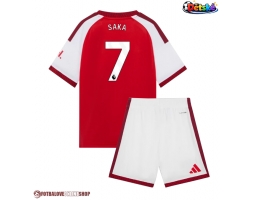 Arsenal Bukayo Saka #7 Domácí dres komplet pro Děti 2026-27 Krátkým Rukávem (+ Krátké kalhoty)