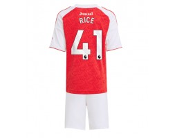 Arsenal Declan Rice #41 Domácí dres komplet pro Děti 2025-26 Krátkým Rukávem (+ Krátké kalhoty)