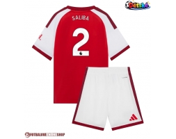 Arsenal William Saliba #2 Domácí dres komplet pro Děti 2026-27 Krátkým Rukávem (+ Krátké kalhoty)