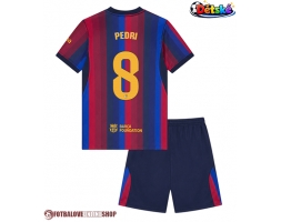 Barcelona Pedri Gonzalez #8 Domácí dres komplet pro Děti 2026-27 Krátkým Rukávem (+ Krátké kalhoty)