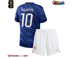 Francie Kylian Mbappe #10 Domácí dres komplet pro Děti MS 2026 Krátkým Rukávem (+ Krátké kalhoty)