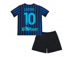 Inter Milan Lautaro Martinez #10 Domácí dres komplet pro Děti 2025-26 Krátkým Rukávem (+ Krátké kalhoty)