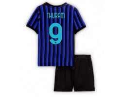 Inter Milan Marcus Thuram #9 Domácí dres komplet pro Děti 2025-26 Krátkým Rukávem (+ Krátké kalhoty)