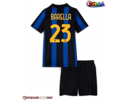 Inter Milan Nicolo Barella #23 Domácí dres komplet pro Děti 2026-27 Krátkým Rukávem (+ Krátké kalhoty)