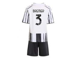 Juventus Gleison Bremer #3 Domácí dres komplet pro Děti 2025-26 Krátkým Rukávem (+ Krátké kalhoty)