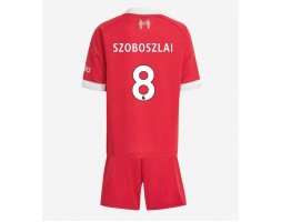 Liverpool Dominik Szoboszlai #8 Domácí dres komplet pro Děti 2025-26 Krátkým Rukávem (+ Krátké kalhoty)