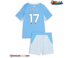 Manchester City Enzo Fernandez #17 Domácí dres komplet pro Děti 2026-27 Krátkým Rukávem (+ Krátké kalhoty)