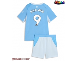Manchester City Erling Haaland #9 Domácí dres komplet pro Děti 2026-27 Krátkým Rukávem (+ Krátké kalhoty)