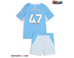 Manchester City Phil Foden #47 Domácí dres komplet pro Děti 2026-27 Krátkým Rukávem (+ Krátké kalhoty)