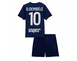 Paris Saint-Germain Ousmane Dembele #10 Domácí dres komplet pro Děti 2025-26 Krátkým Rukávem (+ Krátké kalhoty)