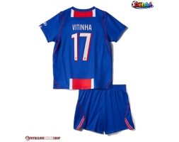 Paris Saint-Germain Vitinha #17 Domácí dres komplet pro Děti 2026-27 Krátkým Rukávem (+ Krátké kalhoty)