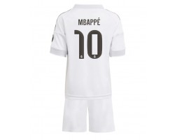 Real Madrid Kylian Mbappe #10 Domácí dres komplet pro Děti 2025-26 Krátkým Rukávem (+ Krátké kalhoty)