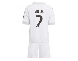 Real Madrid Vinicius Junior #7 Domácí dres komplet pro Děti 2025-26 Krátkým Rukávem (+ Krátké kalhoty)
