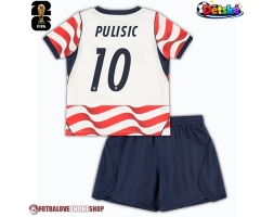 Spojené státy Christian Pulisic #10 Domácí dres komplet pro Děti MS 2026 Krátkým Rukávem (+ Krátké kalhoty)