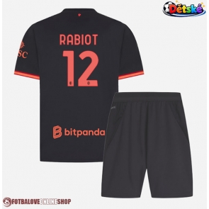 AC Milan Adrien Rabiot #12 Alternativní dres komplet pro Děti 2026-27 Krátkým Rukávem (+ Krátké kalhoty)