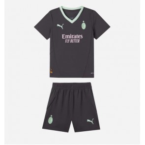 AC Milan Alternativní dres komplet pro Děti 2024-25 Krátkým Rukávem (+ Krátké kalhoty)