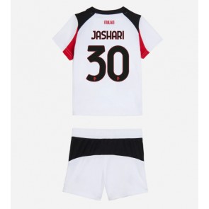 AC Milan Ardon Jashari #30 Venkovní dres komplet pro Děti 2025-26 Krátkým Rukávem (+ Krátké kalhoty)