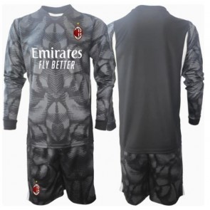 AC Milan Brankář Domácí dres komplet pro Děti 2024-25 Dlouhým Rukávem (+ Krátké kalhoty)