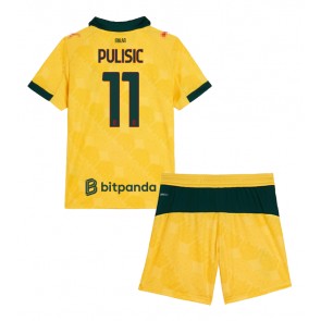AC Milan Christian Pulisic #11 Alternativní dres komplet pro Děti 2025-26 Krátkým Rukávem (+ Krátké kalhoty)