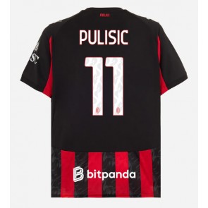 AC Milan Christian Pulisic #11 Domácí Dres 2025-26 Krátkým Rukávem