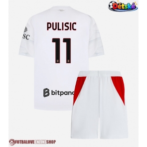 AC Milan Christian Pulisic #11 Venkovní dres komplet pro Děti 2026-27 Krátkým Rukávem (+ Krátké kalhoty)