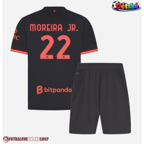 AC Milan Diego Moreira #22 Alternativní dres komplet pro Děti 2026-27 Krátkým Rukávem (+ Krátké kalhoty)