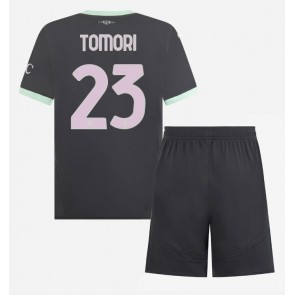 AC Milan Fikayo Tomori #23 Alternativní dres komplet pro Děti 2024-25 Krátkým Rukávem (+ Krátké kalhoty)
