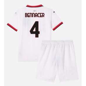 AC Milan Ismael Bennacer #4 Venkovní dres komplet pro Děti 2024-25 Krátkým Rukávem (+ Krátké kalhoty)