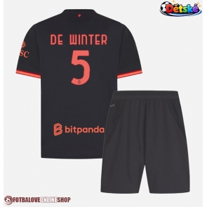 AC Milan Koni De Winter #5 Alternativní dres komplet pro Děti 2026-27 Krátkým Rukávem (+ Krátké kalhoty)