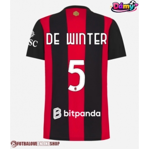 AC Milan Koni De Winter #5 Domácí Dres pro Dámy 2026-27 Krátkým Rukávem