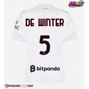 AC Milan Koni De Winter #5 Venkovní Dres pro Dámy 2026-27 Krátkým Rukávem