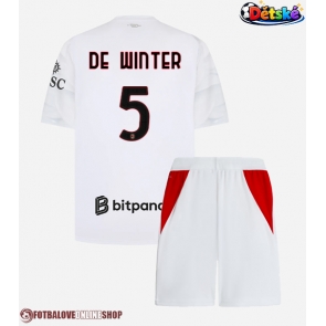 AC Milan Koni De Winter #5 Venkovní dres komplet pro Děti 2026-27 Krátkým Rukávem (+ Krátké kalhoty)