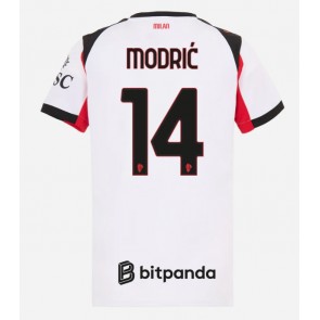 AC Milan Luka Modric #14 Venkovní Dres pro Dámy 2025-26 Krátkým Rukávem