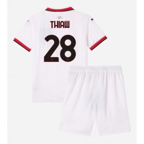 AC Milan Malick Thiaw #28 Venkovní dres komplet pro Děti 2024-25 Krátkým Rukávem (+ Krátké kalhoty)