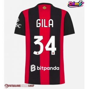 AC Milan Mario Gila #34 Domácí Dres pro Dámy 2026-27 Krátkým Rukávem