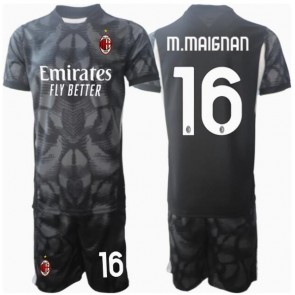 AC Milan Mike Maignan #16 Brankář Domácí dres komplet pro Děti 2024-25 Krátkým Rukávem (+ Krátké kalhoty)