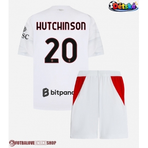 AC Milan Omari Hutchinson #20 Venkovní dres komplet pro Děti 2026-27 Krátkým Rukávem (+ Krátké kalhoty)