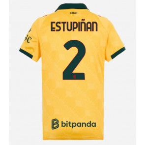 AC Milan Pervis Estupinan #2 Alternativní Dres pro Dámy 2025-26 Krátkým Rukávem AC Milan Pervis Estupinan #2 Alternativní Dres pro Dámy 2025-26 Krátkým Rukávem