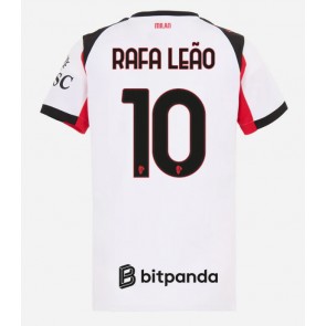 AC Milan Rafael Leao #10 Venkovní Dres pro Dámy 2025-26 Krátkým Rukávem