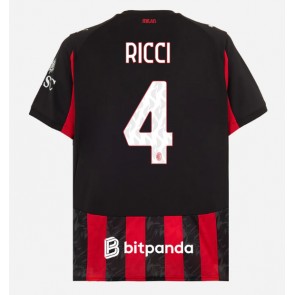 AC Milan Samuele Ricci #4 Domácí Dres 2025-26 Krátkým Rukávem