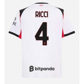 AC Milan Samuele Ricci #4 Venkovní Dres 2025-26 Krátkým Rukávem