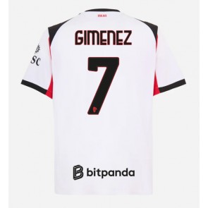 AC Milan Santiago Gimenez #7 Venkovní Dres 2025-26 Krátkým Rukávem