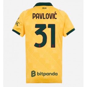 AC Milan Strahinja Pavlovic #31 Alternativní Dres pro Dámy 2025-26 Krátkým Rukávem