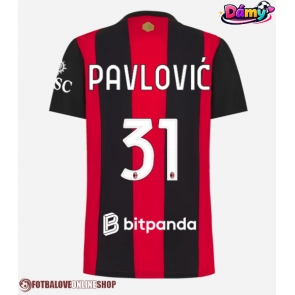 AC Milan Strahinja Pavlovic #31 Domácí Dres pro Dámy 2026-27 Krátkým Rukávem