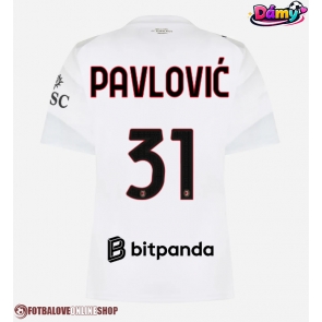 AC Milan Strahinja Pavlovic #31 Venkovní Dres pro Dámy 2026-27 Krátkým Rukávem