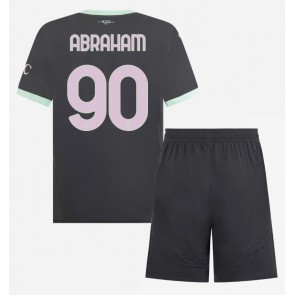 AC Milan Tammy Abraham #90 Alternativní dres komplet pro Děti 2024-25 Krátkým Rukávem (+ Krátké kalhoty)