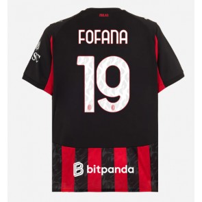 AC Milan Youssouf Fofana #19 Domácí Dres 2025-26 Krátkým Rukávem